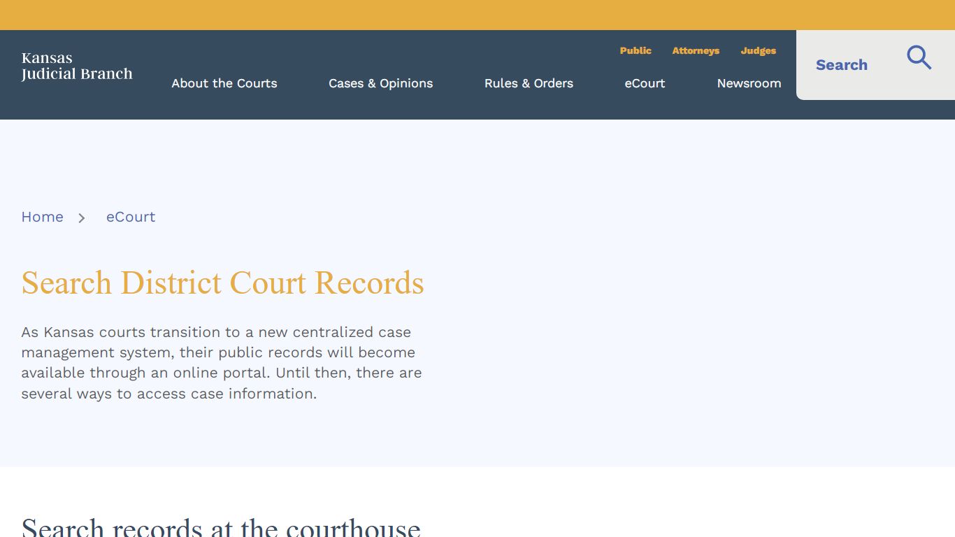 KS Courts - Search District Court Records